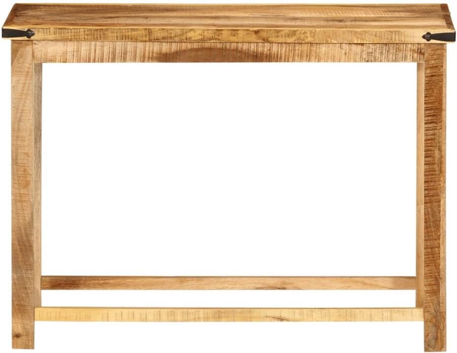 The Living Store Wandtafel 100x30x75 cm massief mangohout Wandtafel Wandtafels Bijzettafel Console Tafel