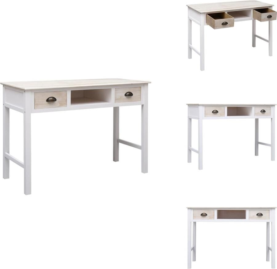 VidaXL Wandtafel Wandtafels Bijzettafel Console Tafel Wandtafel 110x45x76 cm hout