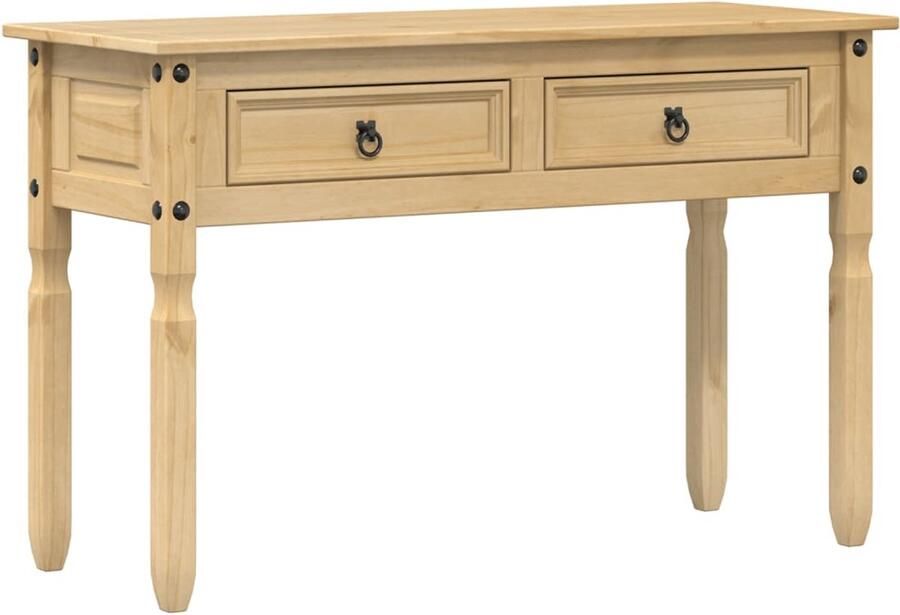 VidaXL Wandtafel Corona 115x46x73 cm massief grenenhout Wandtafel Houten Wandtafel Grenenhouten Wandtafel Vintage Wandtafel Industriele Wandtafel