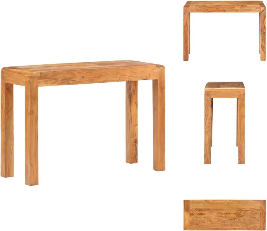 VidaXL Wandtafel Wandtafels Consoletafel Consoletafels Wandtafel 110x40x76 cm gerecycled hout met honingafwerking