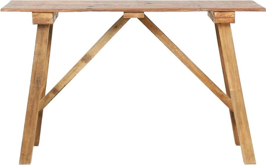 VidaXL Wandtafel Wandtafels Consoletafel Consoletafels Wandtafel 130x40x80 cm gemengd gerecycled hout