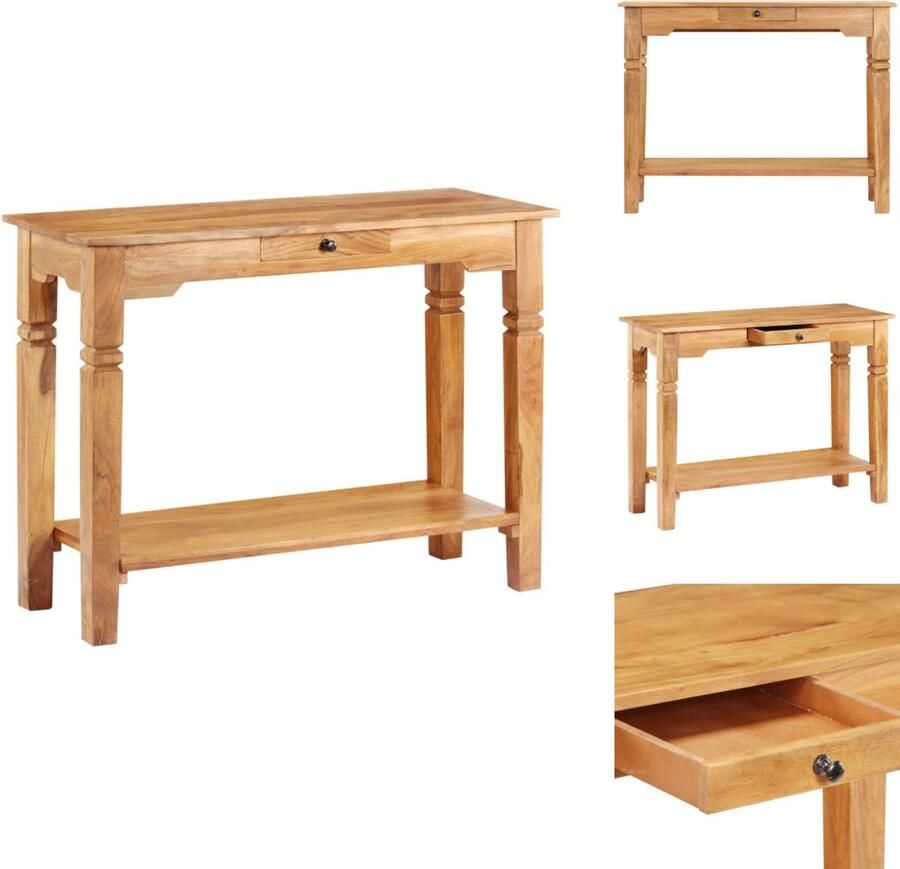 VidaXL Wandtafel Wandtafels Tafel Consoletafel Wandtafel 100x40x76 cm massief acaciahout