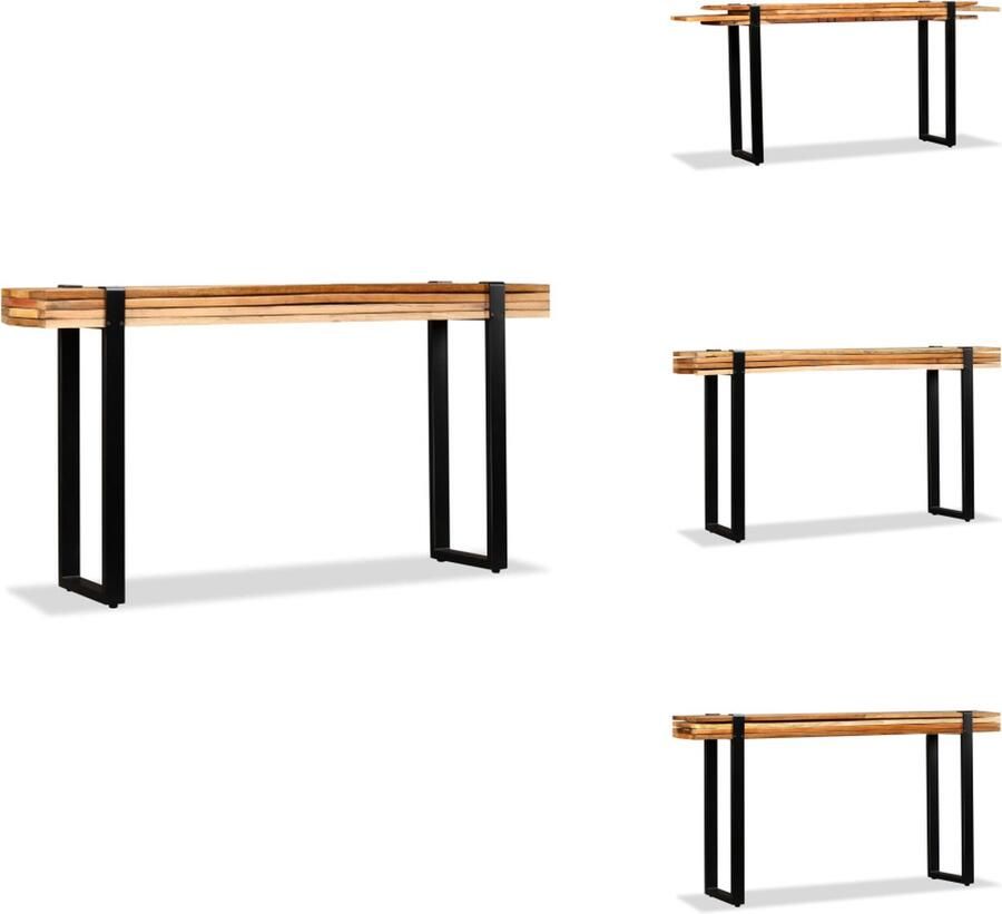 VidaXL Wandtafel Wandtafels Wand Tafel Wand Tafels Wandtafel verstelbaar massief gerecycled hout