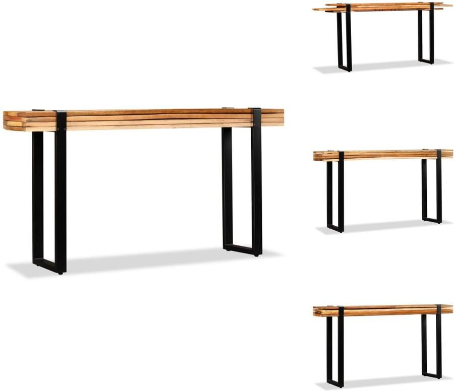 VidaXL -Wandtafel-verstelbaar-massief-gerecycled-hout