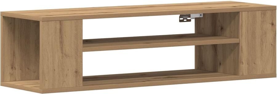 VidaXL TV-kast Artisan Eiken Bewerkt Hout 100x30x26.5 cm TV-kast - Foto 2