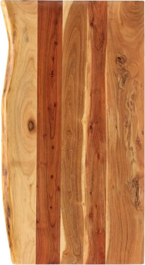 VidaXL Wastafelblad 100x52 cm massief acaciahout Wastafelblad Acacia Hout Badkamermeubel Rustic Landelijk Interieur Handgemaakt Natuurmaterialen Vintage - Foto 2