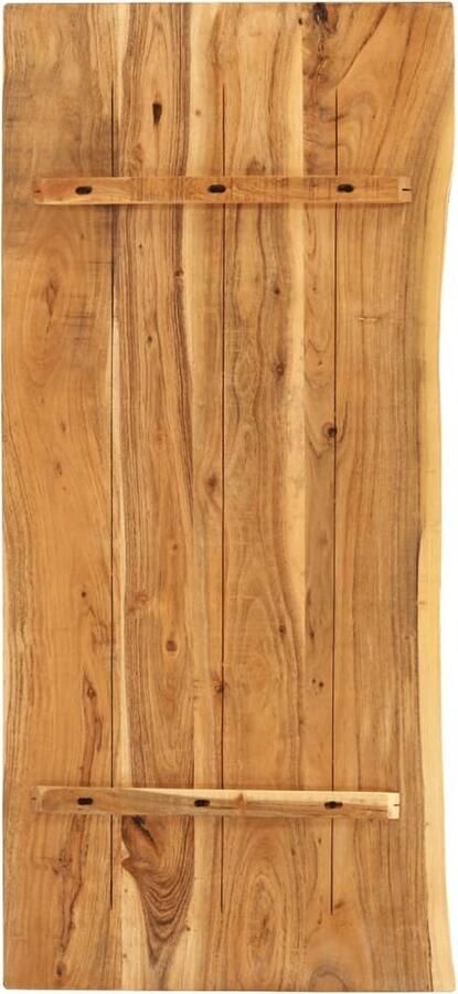 VidaXL Wastafelblad 114x52x2 5 cm Massief Acaciahout Wastafelblad Houten Wastafelblad Acaciahout Badkamermeubel Rustic Bathroom