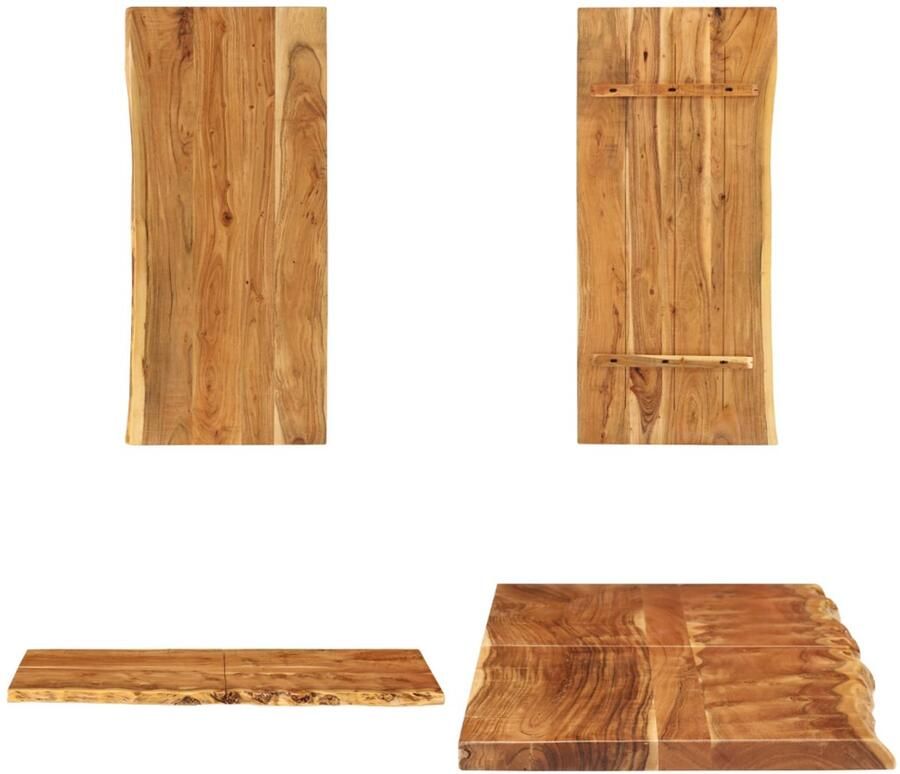 VidaXL Wastafelblad 140x52x3 8 cm massief acaciahout Wastafelblad Wastafelbladen Houten Wastafelblad Houten Wastafelbladen