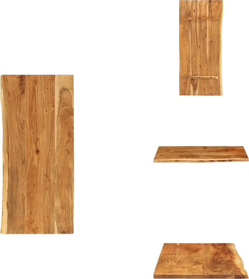 VidaXL Wastafelblad Wastafelbladen Houten Wastafelblad Houten Wastafelbladen Wastafelblad 114x52x2 5 cm massief acaciahout