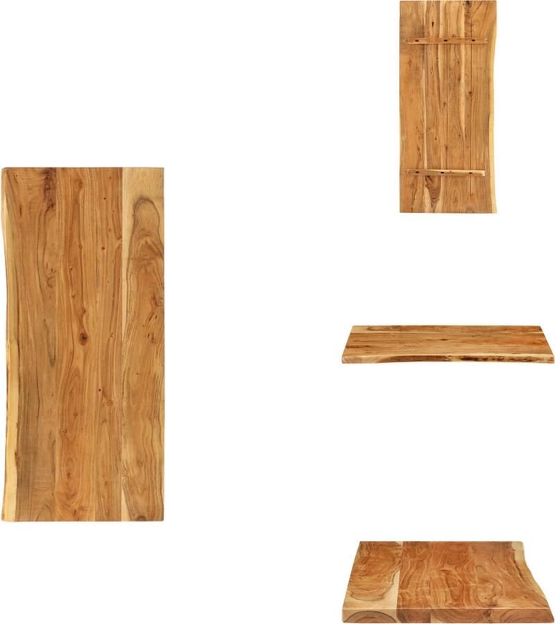 VidaXL Wastafelblad Wastafelbladen Houten Wastafelblad Houten Wastafelbladen Wastafelblad 118x55x3.8 cm massief acaciahout