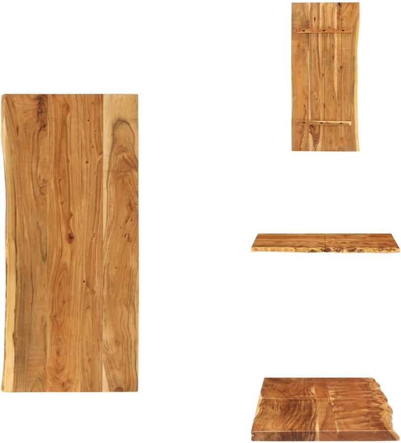 VidaXL Wastafelblad Wastafelbladen Houten Wastafelblad Houten Wastafelbladen Wastafelblad 140x52x3 8 cm massief acaciahout
