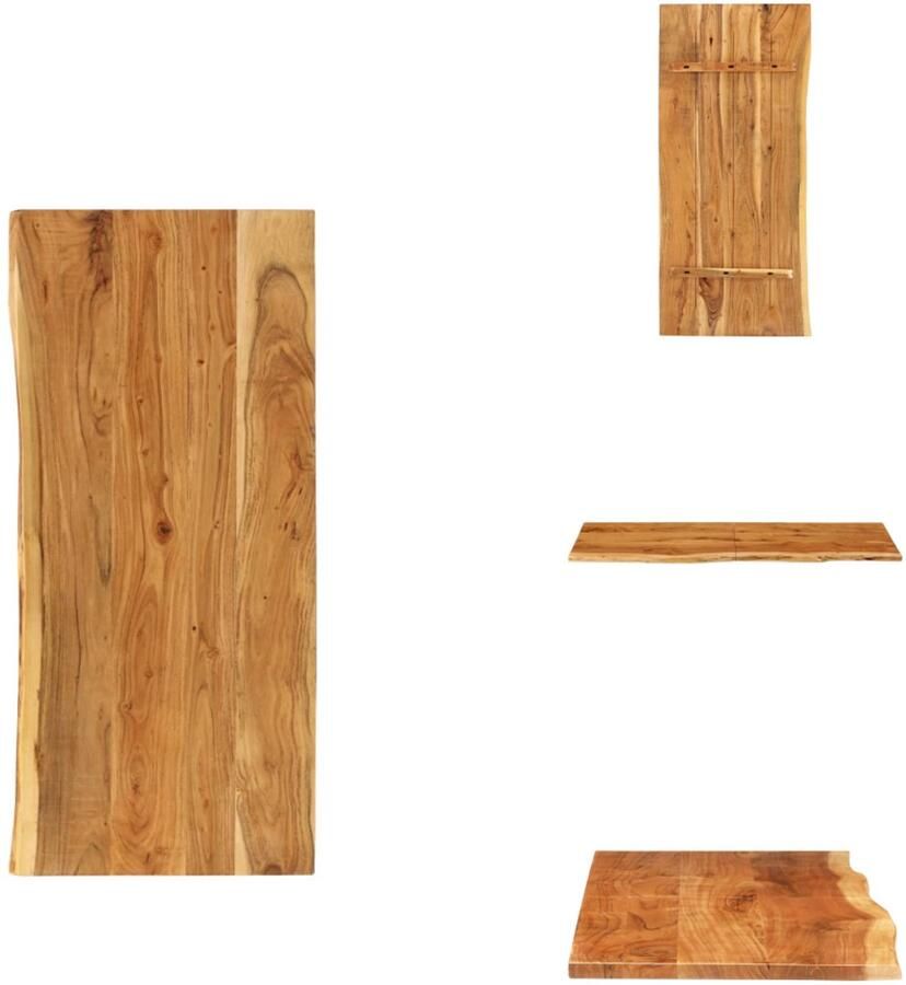 VidaXL Wastafelblad Wastafelbladen Houten Wastafelblad Houten Wastafelbladen Wastafelblad 140x52x2 5 cm massief acaciahout