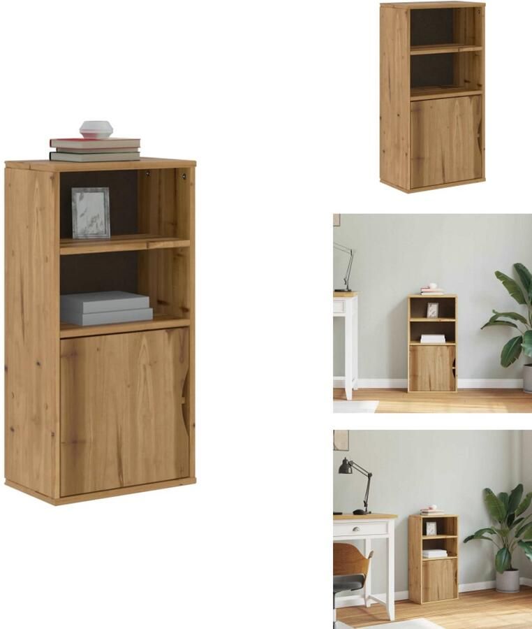 VidaXL Zijkast Zijkasten -kast Dressoir Bijzetkast ODDA 40x24x79 cm massief grenenhout