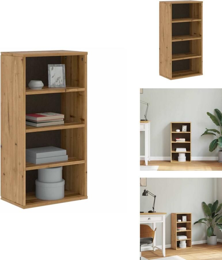 VidaXL Zijkast Zijkasten Kast Dressoir Bijzetkast ODDA 40x24x79 cm massief grenenhout