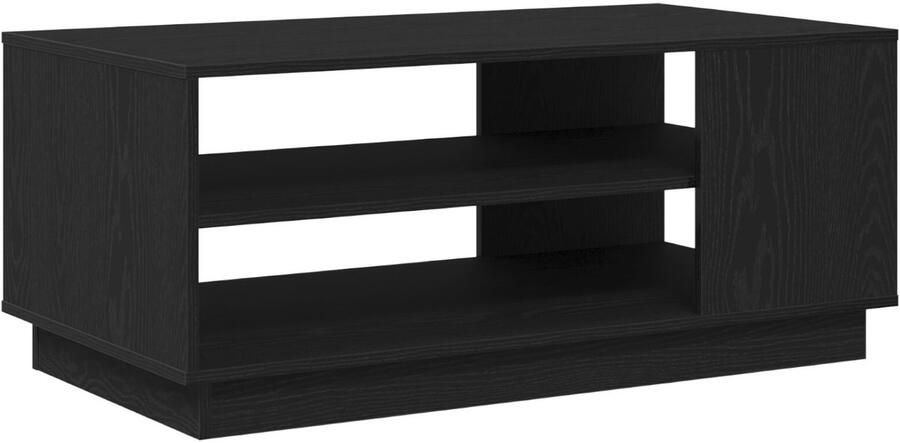 VidaXL Zwart Eikenhouten Salontafel 102x55x43 cm Gemaakt van Engineered Wood