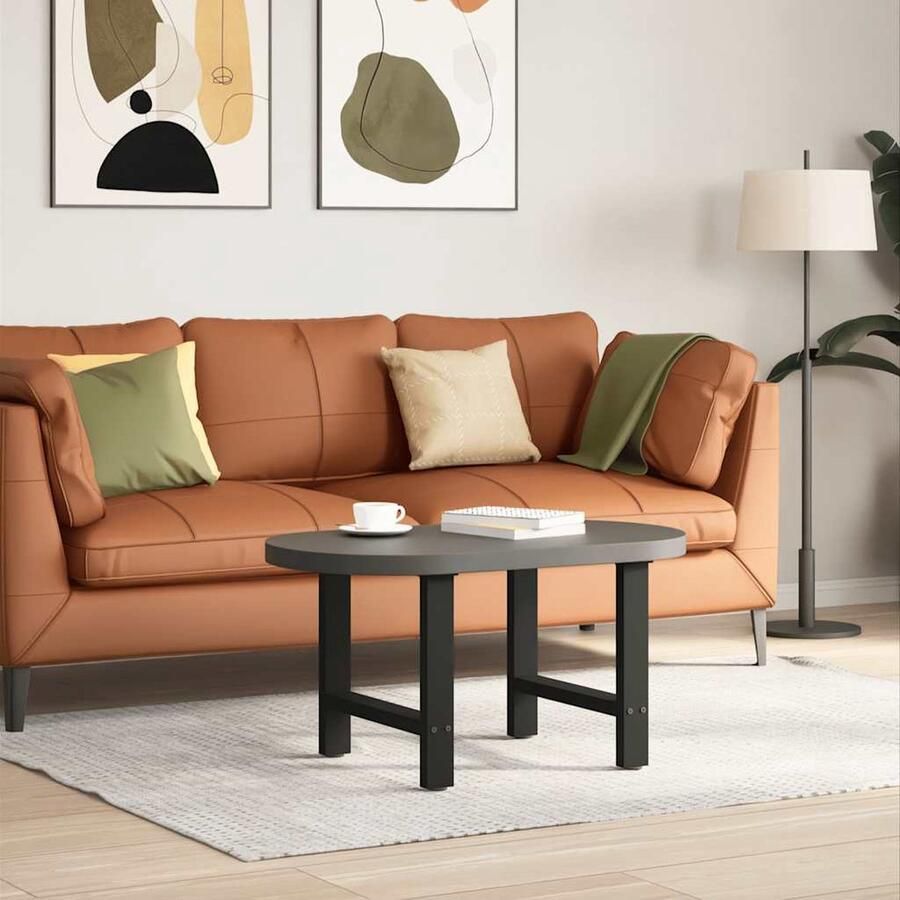 VidaXL Zwarte Stalen Salontafelpoten Set van 2 Salontafel Potten Salontafel Poten Zwart Metalen Salontafel Poten Industriele Salontafel Poten Vintage Salontafel Poten - Foto 2