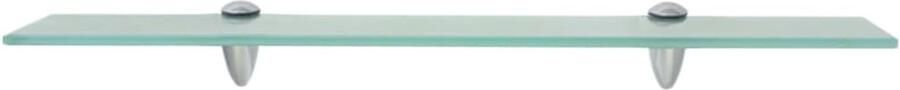 VidaXL Zwevend Schap 60x10 cm 8 mm Glas Zwevende Plank Wandplank Glazen Schap Transparante Kast Opbergkast