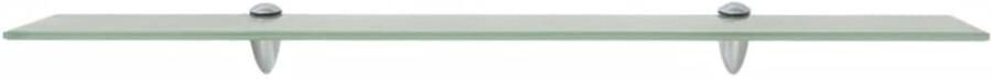 VidaXL Zwevend schap 80x10 cm 8 mm glas Zwevende Plank Zwevende Planken Wandplank Wandplanken