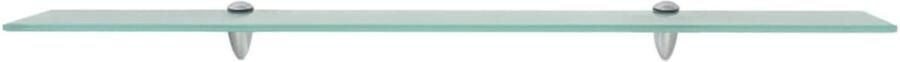VidaXL Zwevend Schap 90x10 cm Gehard Glas Zwevende Plank Glazen Schap Wandplank Opbergruimte Modern Design