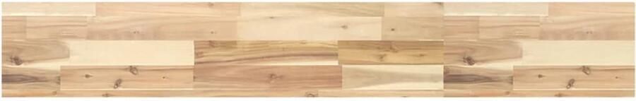 The Living Store Tafelblad rechthoekig 140x20x4 cm massief acaciahout Tafelblad Acacia Hout Houten Tafelblad Eetkamertafel Salontafel - Foto 2