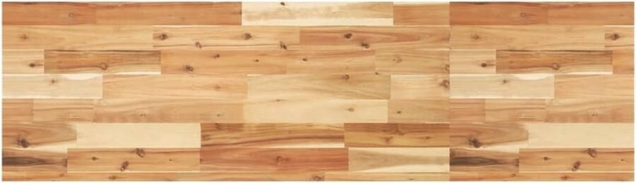 VidaXL The Living Store Wandschap zwevend olieafwerking 140x40x4 cm massief acaciahout Zwevende Wandplank Hout Houten Wandrek Acaciahout Plank Design Wandplank