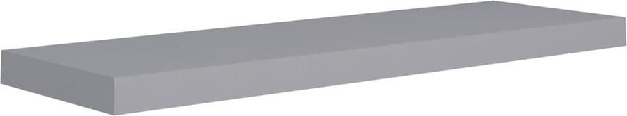 VidaXL Zwevend Wandschap 80x23 5x3 8 cm Grijs Wandplank Zwevende Plank Houten Wandrek Mdf Wandplank Salondecoratie