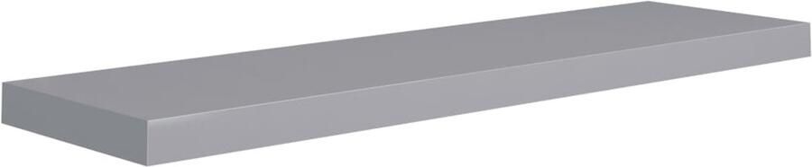 VidaXL Zwevend Wandschap 90x23 5x3 8 cm Grijs Wandplank Zwevende Plank Houten Wandplank Mdf Wandplank Grijze Wandplank