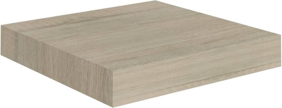 VidaXL Zwevend Wandschap MDF Eikenkleur 23x23 5x3 8 cm Wandplanken Houten Plank Zwevende Plank Salontafel Woondecoratie