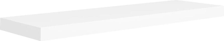 VidaXL Zwevend Wandschap MDF Wit 80 cm Wandplank Honey Comb Plank Mdf Plank Zwevende Plank Salontafel