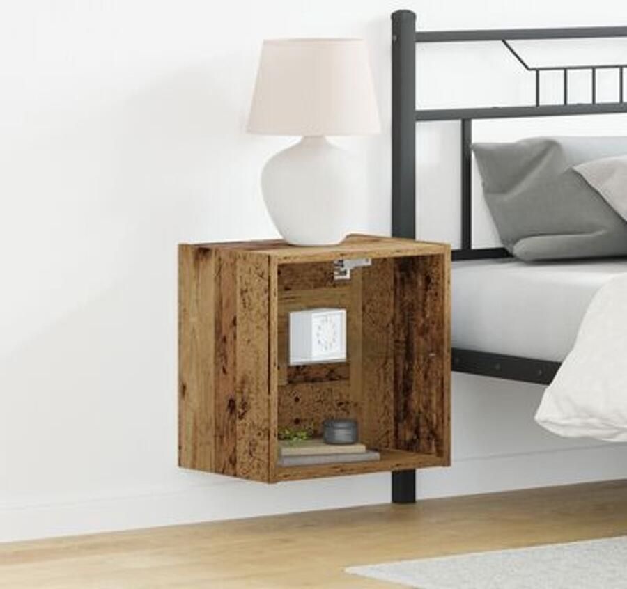 VidaXL Zwevende Plank Oude Hout 40x28 5x40 cm Engineer Hout