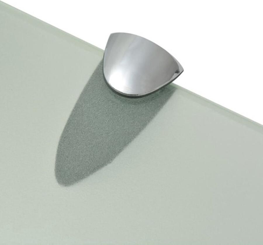 VidaXL Zwevende Plank Zwevende Planken Wandplank Wandplanken Schappen zwevend 2 st 100x10 cm 8 mm glas