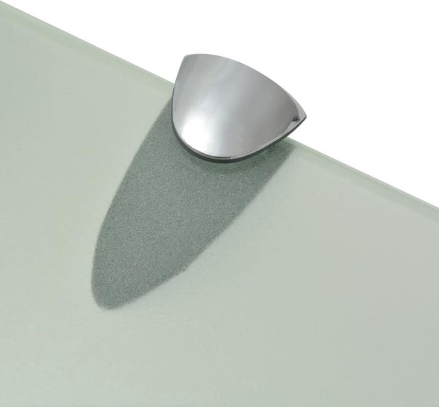 VidaXL Zwevende Plank Zwevende Planken Wandplank Wandplanken Schappen zwevend 2 st 100x20 cm 8 mm glas