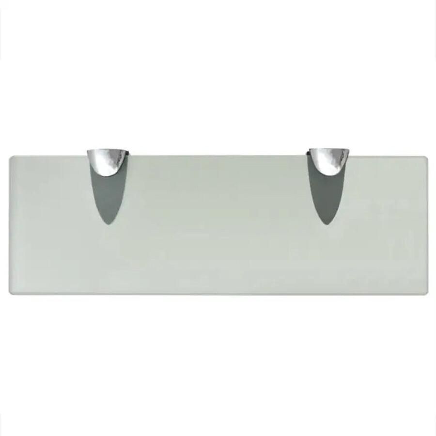 VidaXL Zwevende Plank Zwevende Planken Wandplank Wandplanken Schappen zwevend 2 st 30x10 cm 8 mm glas