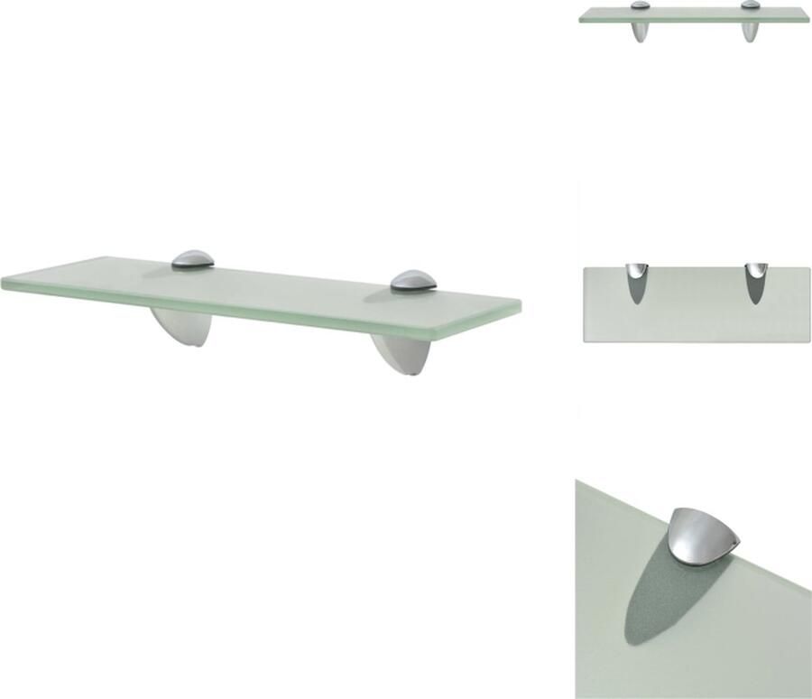 VidaXL Zwevende Plank Zwevende Planken Wandplank Wandplanken Zwevend schap 30x10 cm 8 mm glas
