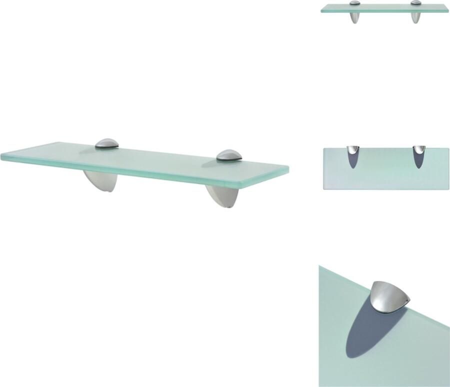 VidaXL Zwevende Plank Zwevende Planken Wandplank Wandplanken Zwevend schap 30x10 cm 8 mm glas