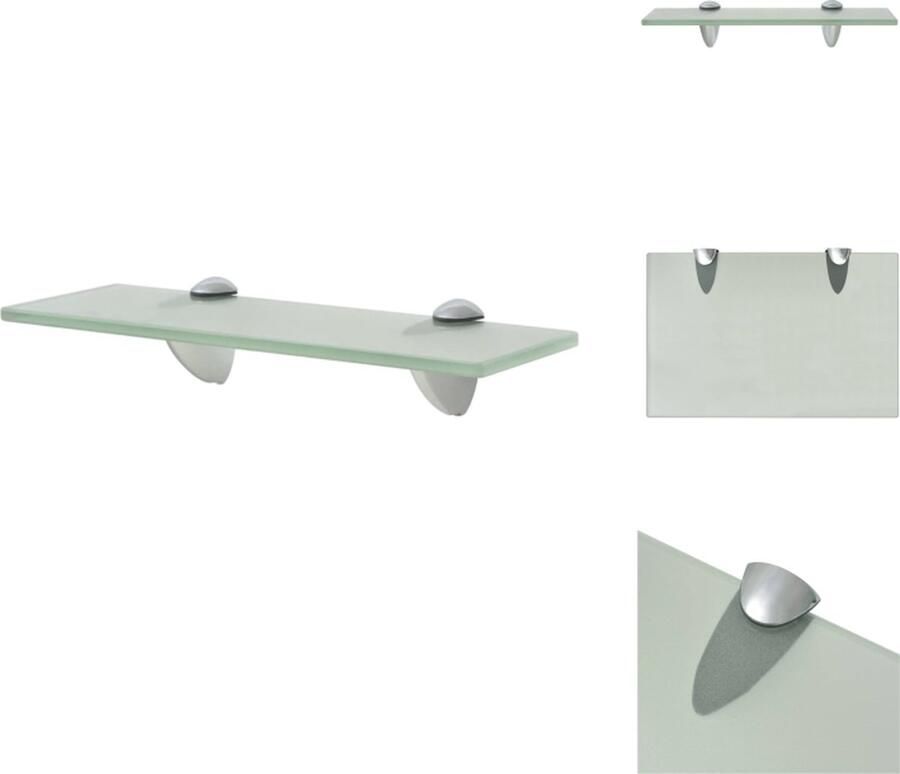 VidaXL Zwevende Plank Zwevende Planken Wandplank Wandplanken Zwevend schap 30x20 cm 8 mm glas