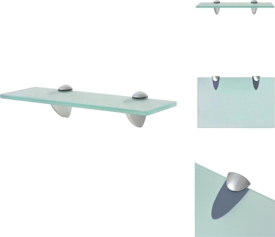 VidaXL Zwevende Plank Zwevende Planken Wandplank Wandplanken Zwevend schap 30x20 cm 8 mm glas