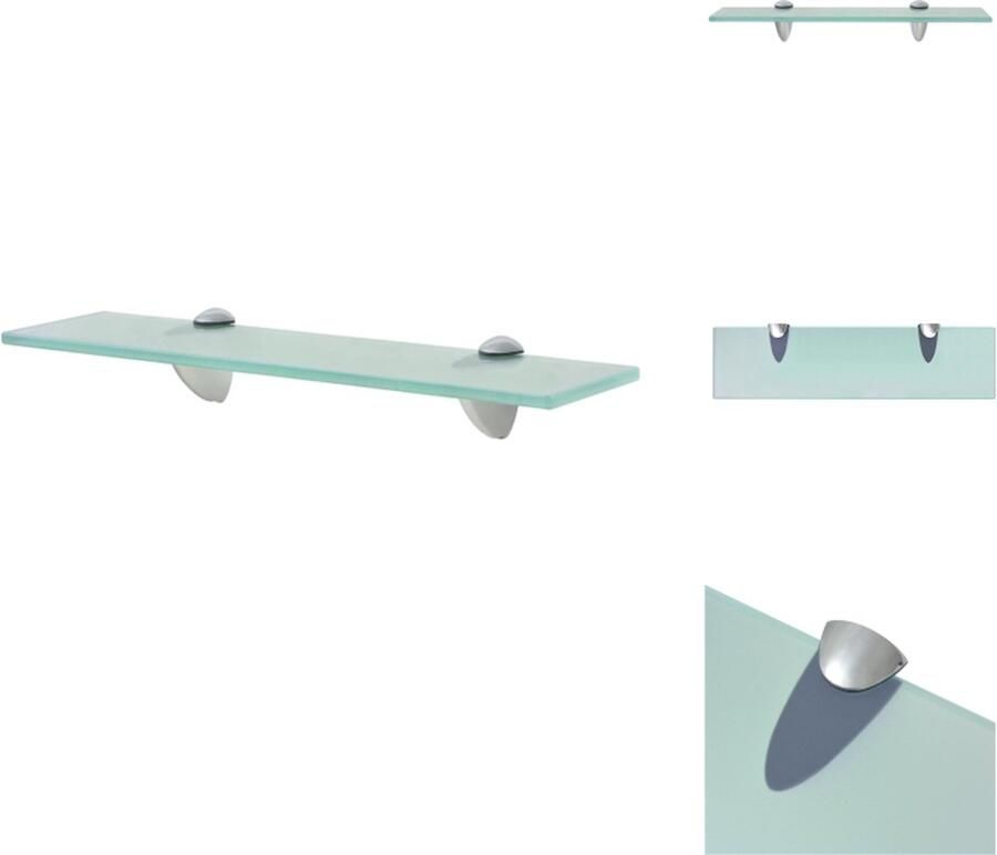 VidaXL Zwevende Plank Zwevende Planken Wandplank Wandplanken Zwevend schap 40x10 cm 8 mm glas