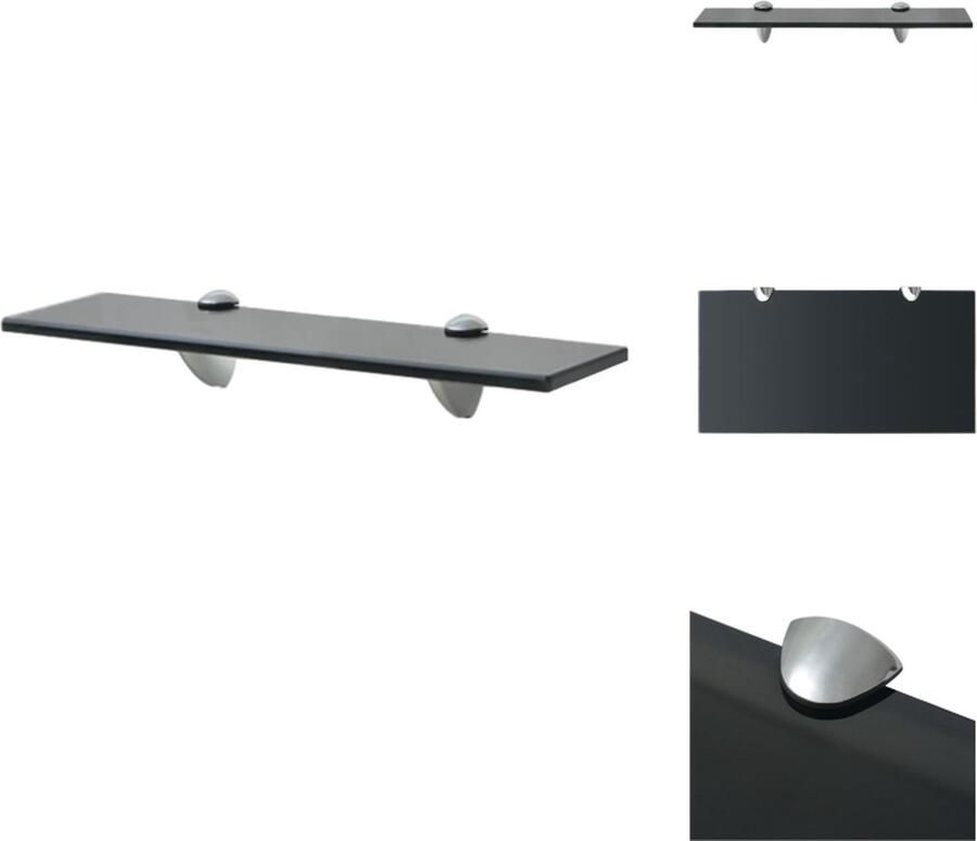 VidaXL Zwevende Plank Zwevende Planken Wandplank Wandplanken Zwevend schap 40x20 cm 8 mm glas