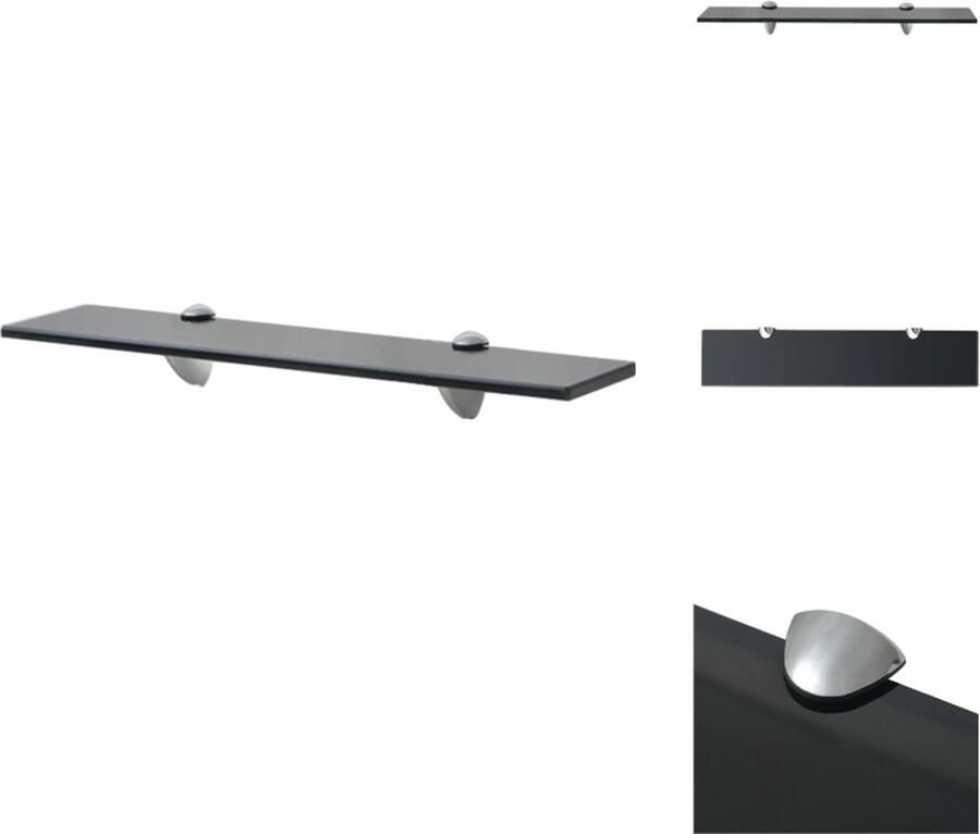 VidaXL Zwevende Plank Zwevende Planken Wandplank Wandplanken Zwevend schap 50x10 cm 8 mm glas - Foto 2