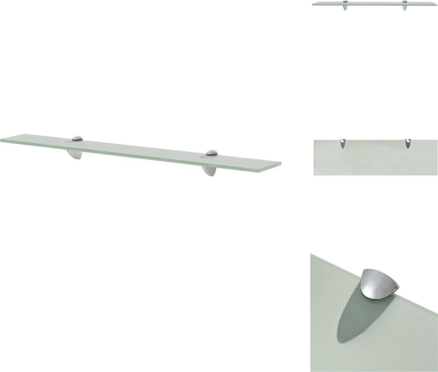 VidaXL Zwevende Plank Zwevende Planken Wandplank Wandplanken Zwevend schap 70x20 cm 8 mm glas