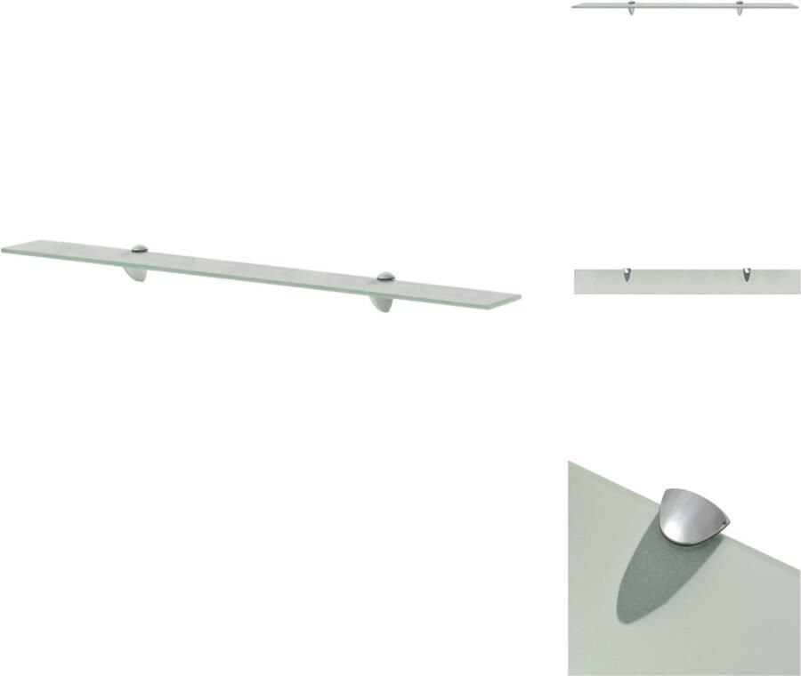 VidaXL Zwevende Plank Zwevende Planken Wandplank Wandplanken Zwevend schap 90x10 cm 8 mm glas