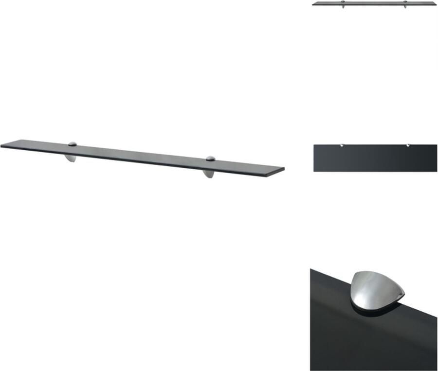 VidaXL Zwevende Plank Zwevende Planken Wandplank Wandplanken Zwevende plank 90x20 cm 8 mm glas