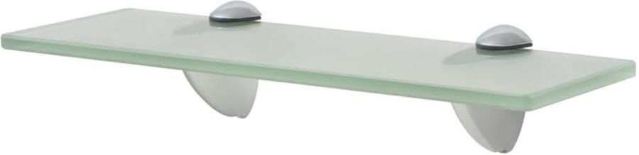 VidaXL Zwevende Schappen 30x10 cm Set van 2 Zwevende Plank Wandplank Glazen Schap Opbergruimte Modern Design