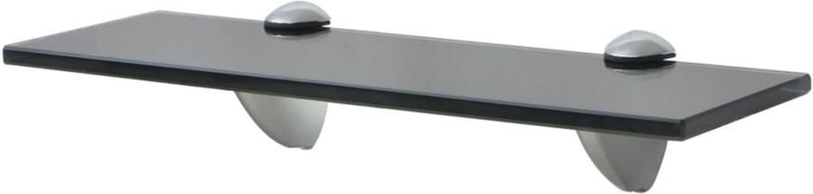 VidaXL Zwevende Schappen Set 30x10 cm Veiligheidsglas Zwevende Plank Wandplank Vitrinekastje Opbergruimte Modern Design