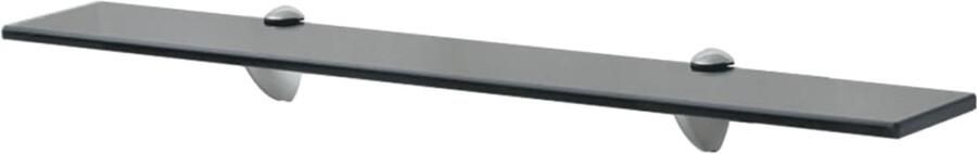 VidaXL Zwevende Schappen 70x10 cm Set van 2 Zwevende Plank Wandplank Glazen Plank Vitrinekast Opbergruimte