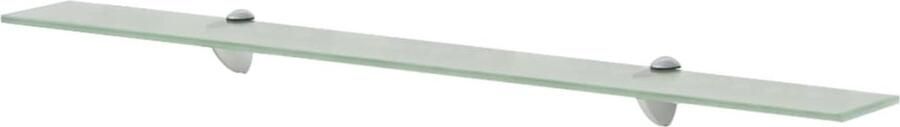 VidaXL Zwevende Schappen 90x20 cm Glas Set van 2 Zwevende Plank Wandplank Vitrinekast Glaswandpaneel Opbergplank