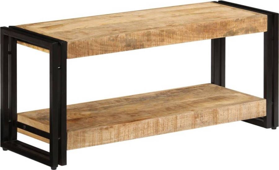 vidaXL Vintage Houten TV-Meubel Massief Mangohout Industriële Stijl Handgemaakt Duurzaam Antiek Meubel 90 x 30 x 40 cm