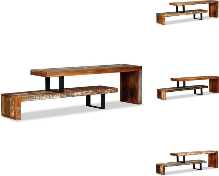 VidaXL Tv-meubel Tv-meubels Tv-meubelen Tv-meubilair Tv-meubel massief gerecycled hout - Foto 2