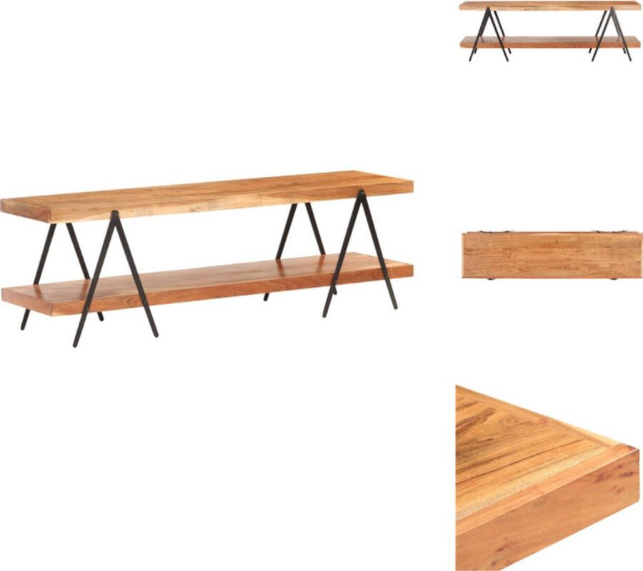 VidaXL Tv-kast Tv-kasten Tv-standaard Tv-standaarden Tv-meubel 160x40x50 cm massief acaciahout